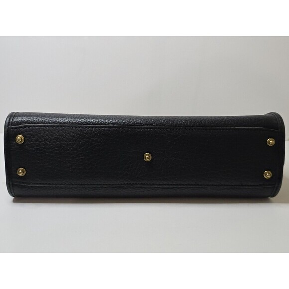 Vintage Dooney & Bourke Black All Weather Leather Made in USA Bag 90s Pebbled - Picture 5 of 9